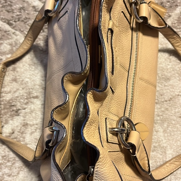 COACH PENELOPE RUFFLE TAN PEBBLED LEATHER SYLE # F14682 - Picture 10 of 10